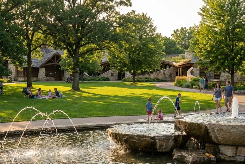 Visitors enjoying the Minnesota Zoo exhibits in Apple Valley.
