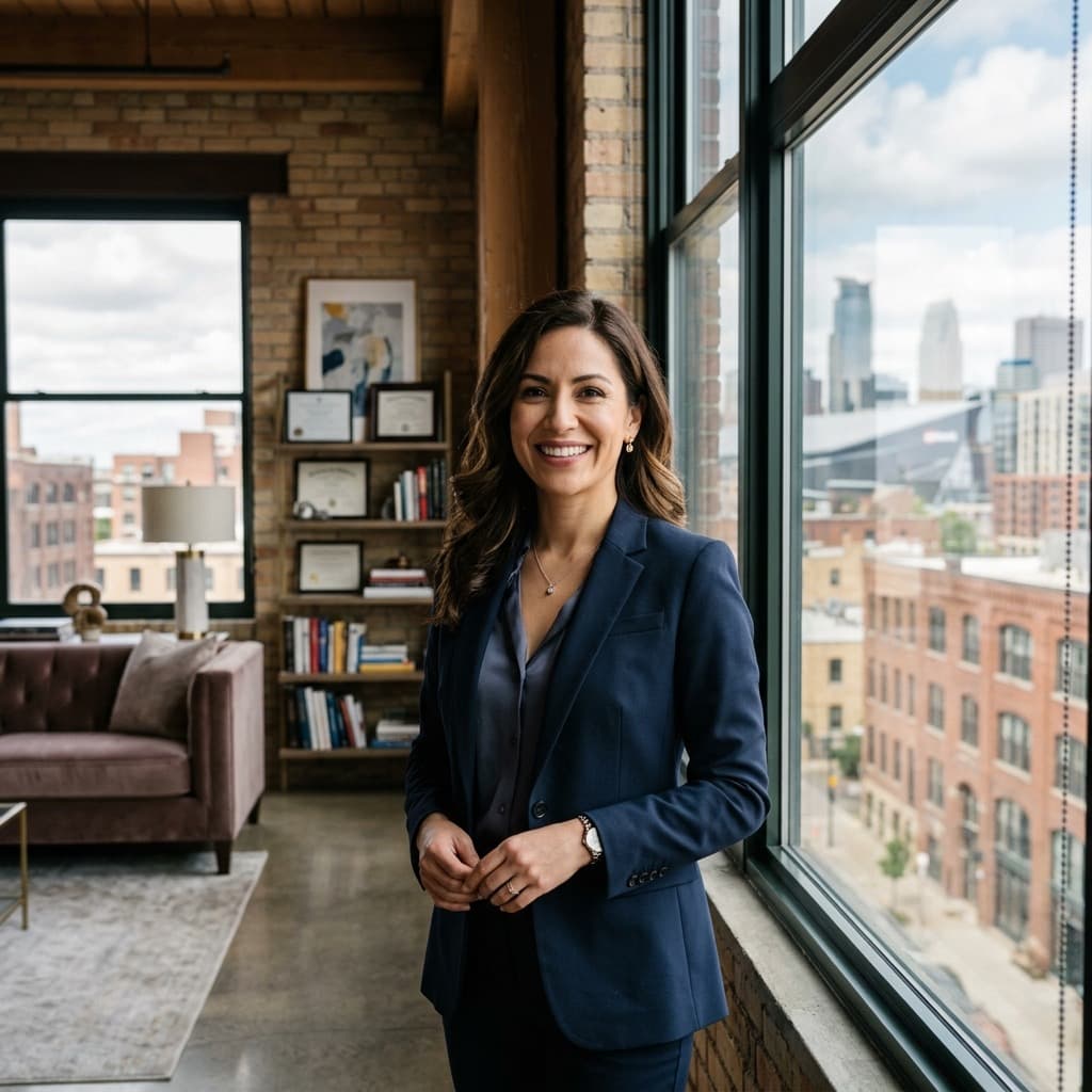 Dr. Elena Rodriguez, transitioning to a new chapter in North Loop, Minneapolis